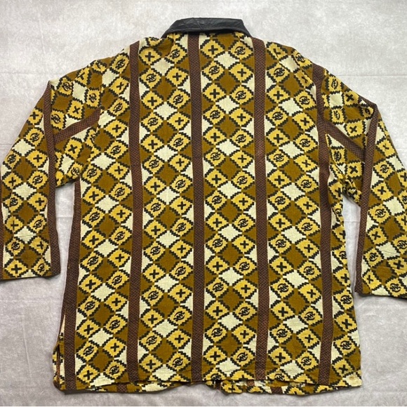 Shermarke Vintage Coat Adult One Size Gye Nyame Ghana Adrinka Symbol Collared - Picture 6 of 16